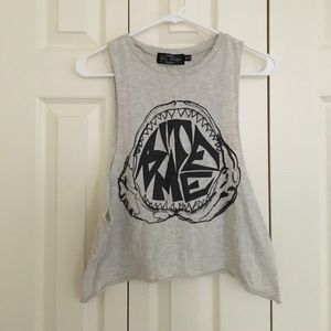 EVIL TWIN Bite Me Cut Off Tank